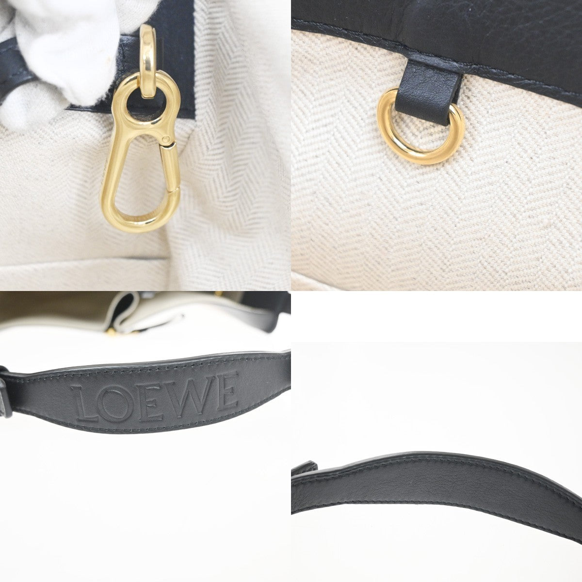 LOEWE Hammock Small Tricolor 2way Shoulder Hand Bag Leather BE BN BK 618RL944