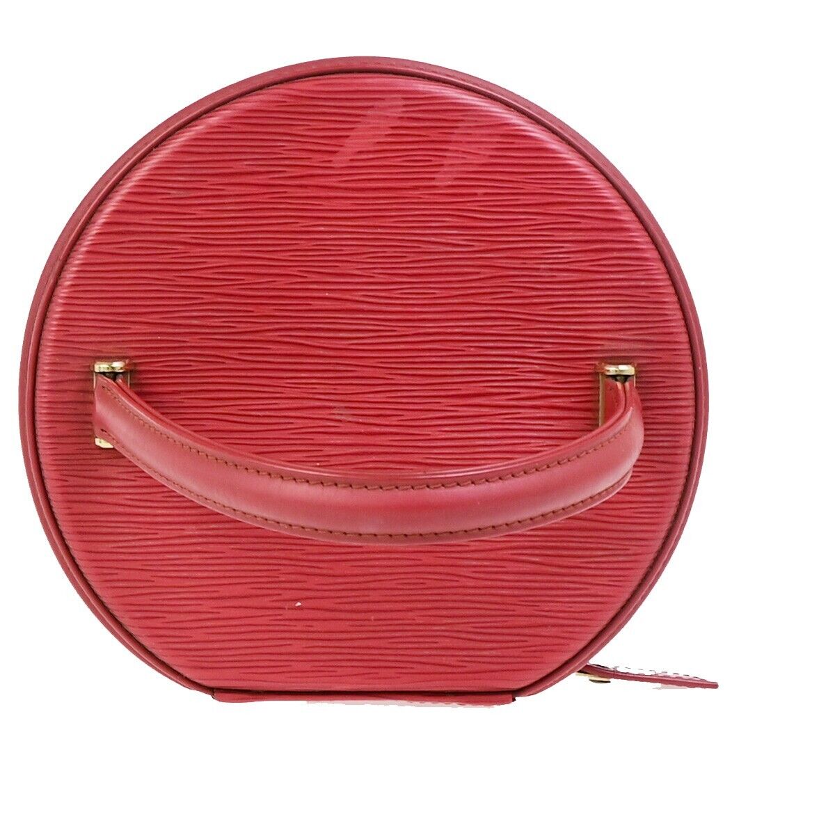 LOUIS VUITTON LV Logo Cannes Hand Vanity Bag Epi Leather Red M48037 31EC931
