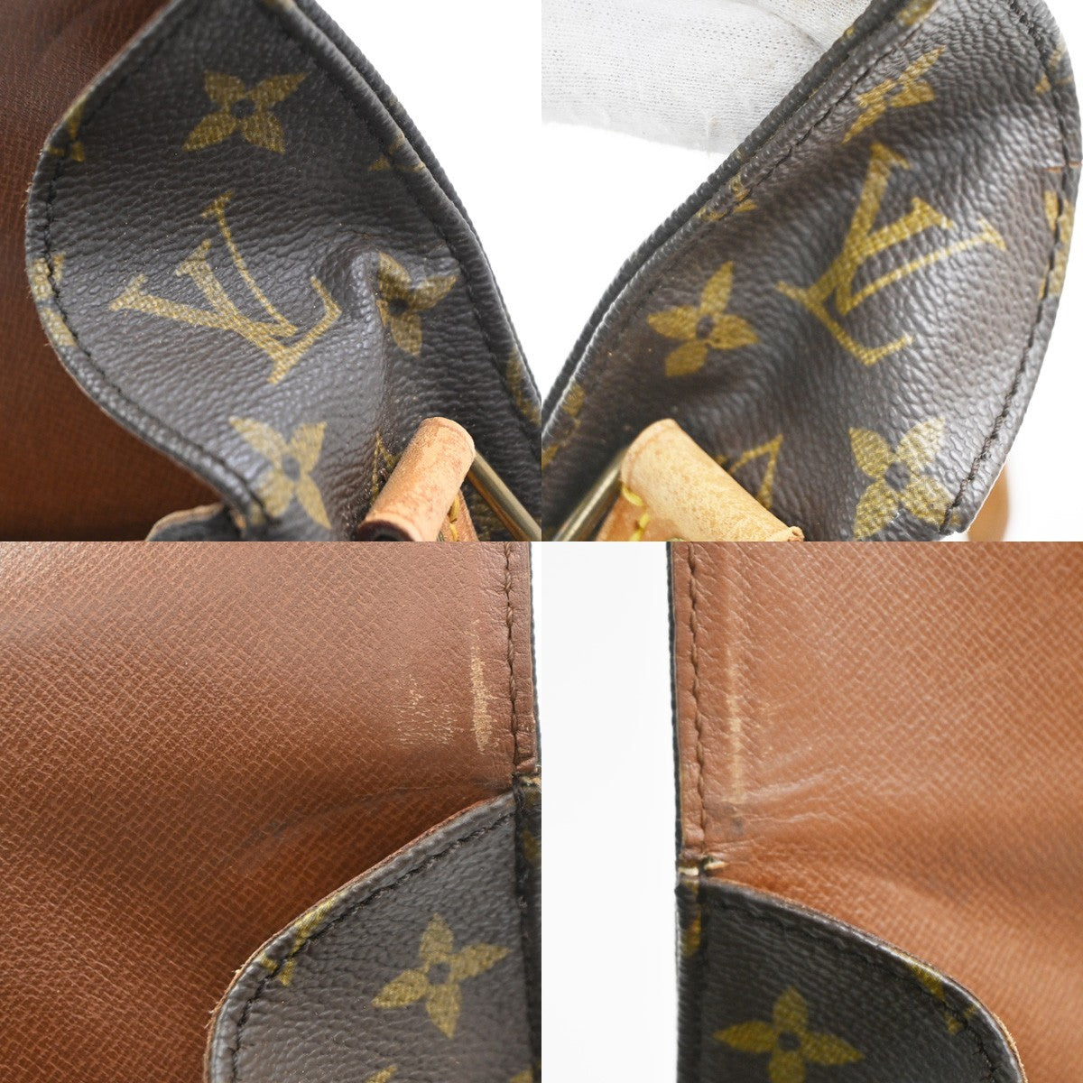 LOUIS VUITTON Cartouchiere MM Shoulder Bag Monogram Leather Brown M51253 31CA716