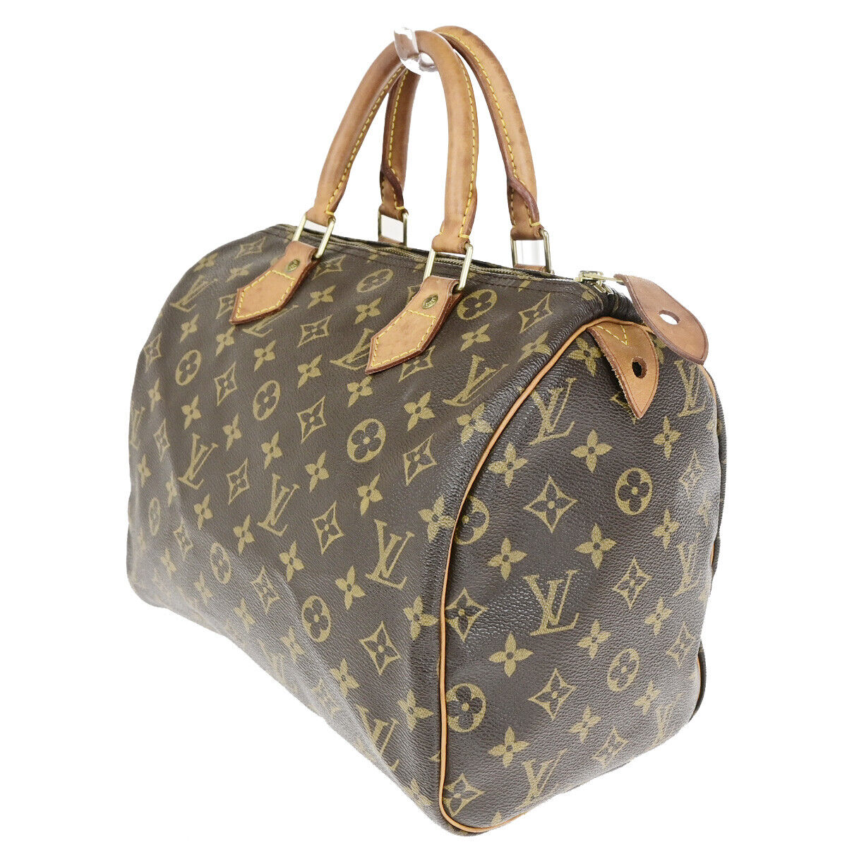 LOUIS VUITTON Speedy 30 Travel Hand Bag Monogram Leather Brown M41526 85SJ485