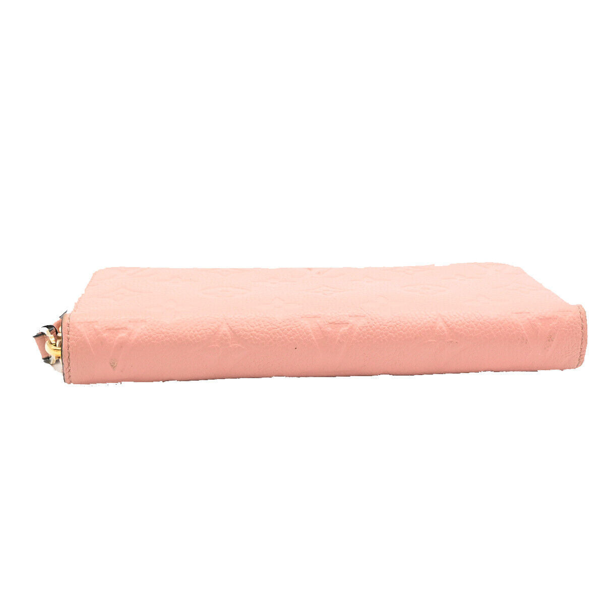 LOUIS VUITTON Zippy Wallet Long Monogram Empreinte Leather Rose M64090 89YE527