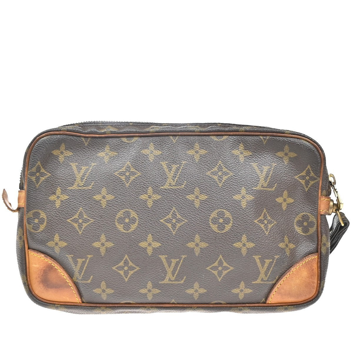 LOUIS VUITTON Marly Dragonne GM Clutch Hand Bag Monogram Brown M51825 04CA100