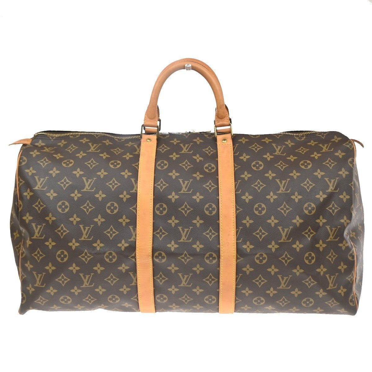 LOUIS VUITTON Keepall Bandouliere 55 2Way Hand Bag Monogram Brown M41414 96SA124