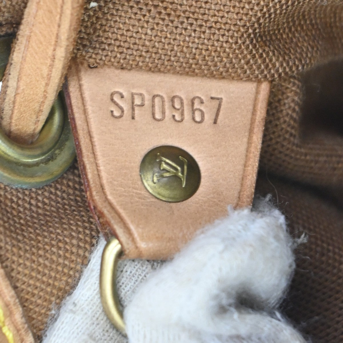 LOUIS VUITTON Mini Montsouris Backpack Bag Monogram Leather Brown M51137 96MA061