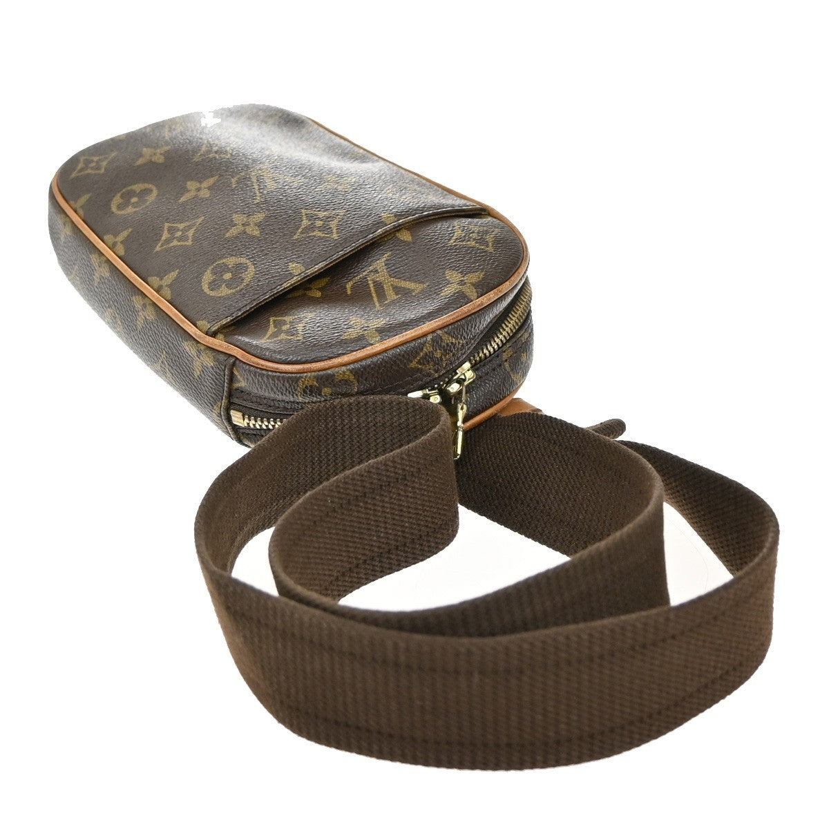 LOUIS VUITTON Pochette Gange Shoulder Bag Monogram Brown Spain M51870 78KB320