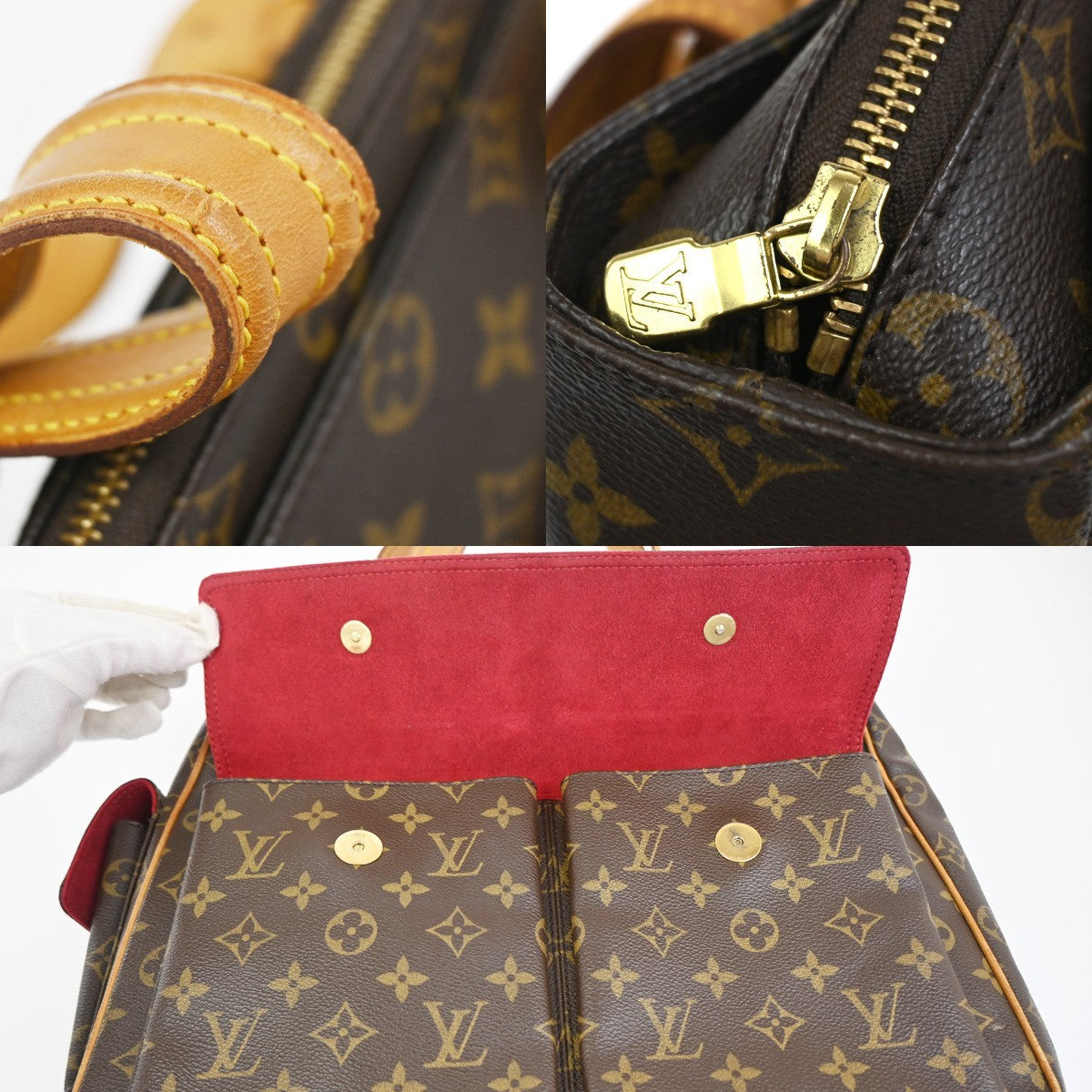 LOUIS VUITTON Multipli Cite Shoulder Bag Monogram Leather Brown M51162 74KC893