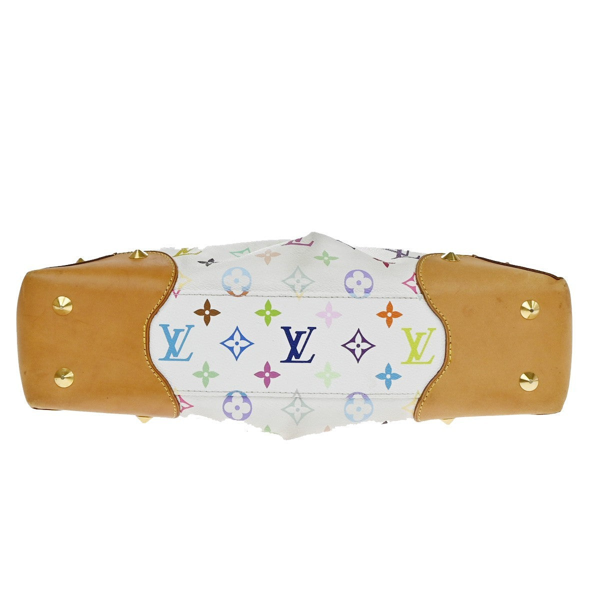 LOUIS VUITTON Judy MM 2Way Chain Hand Bag Monogram Multi White M40255 41YJ108