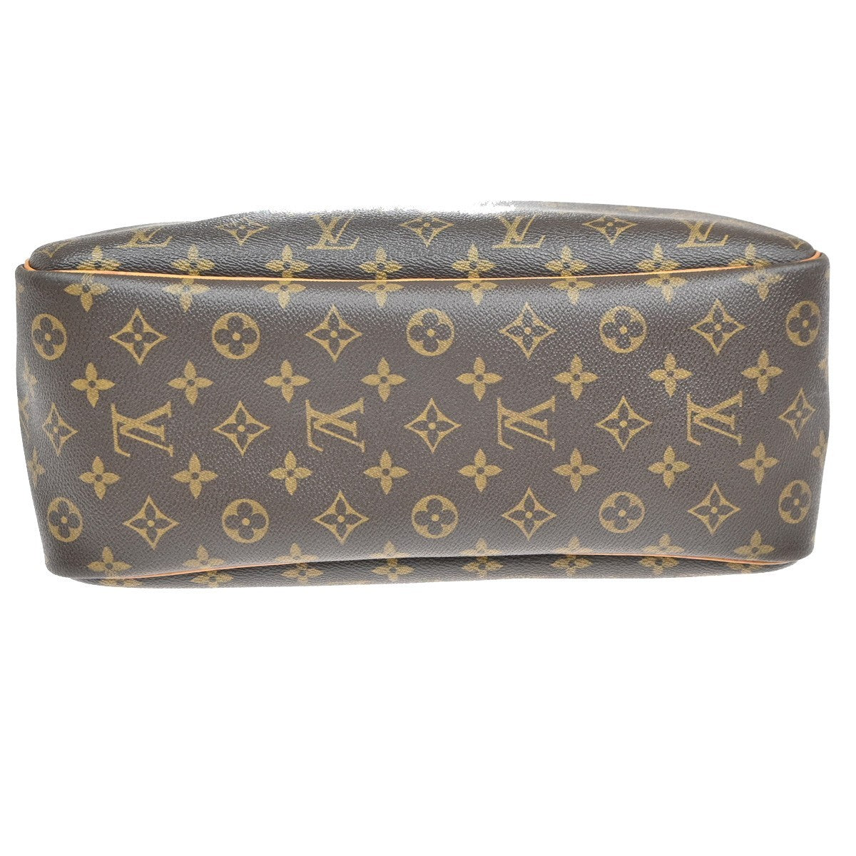 LOUIS VUITTON LV Logo Deauville Hand Bag Monogram Leather Brown M47270 32KP222