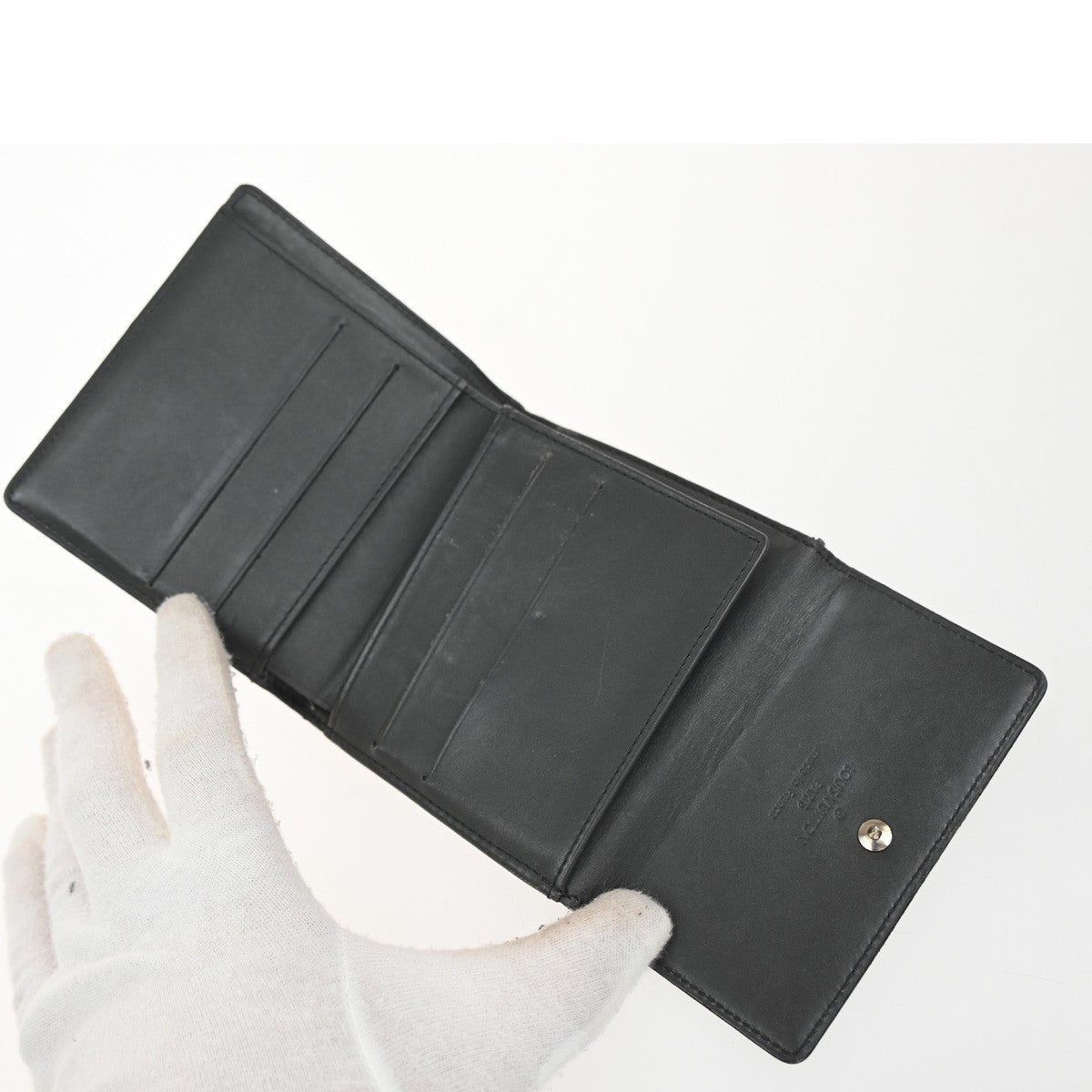 LOUIS VUITTON Porte Monnaie Billets Wallet Monogram Mat Gray M65112 63CA468
