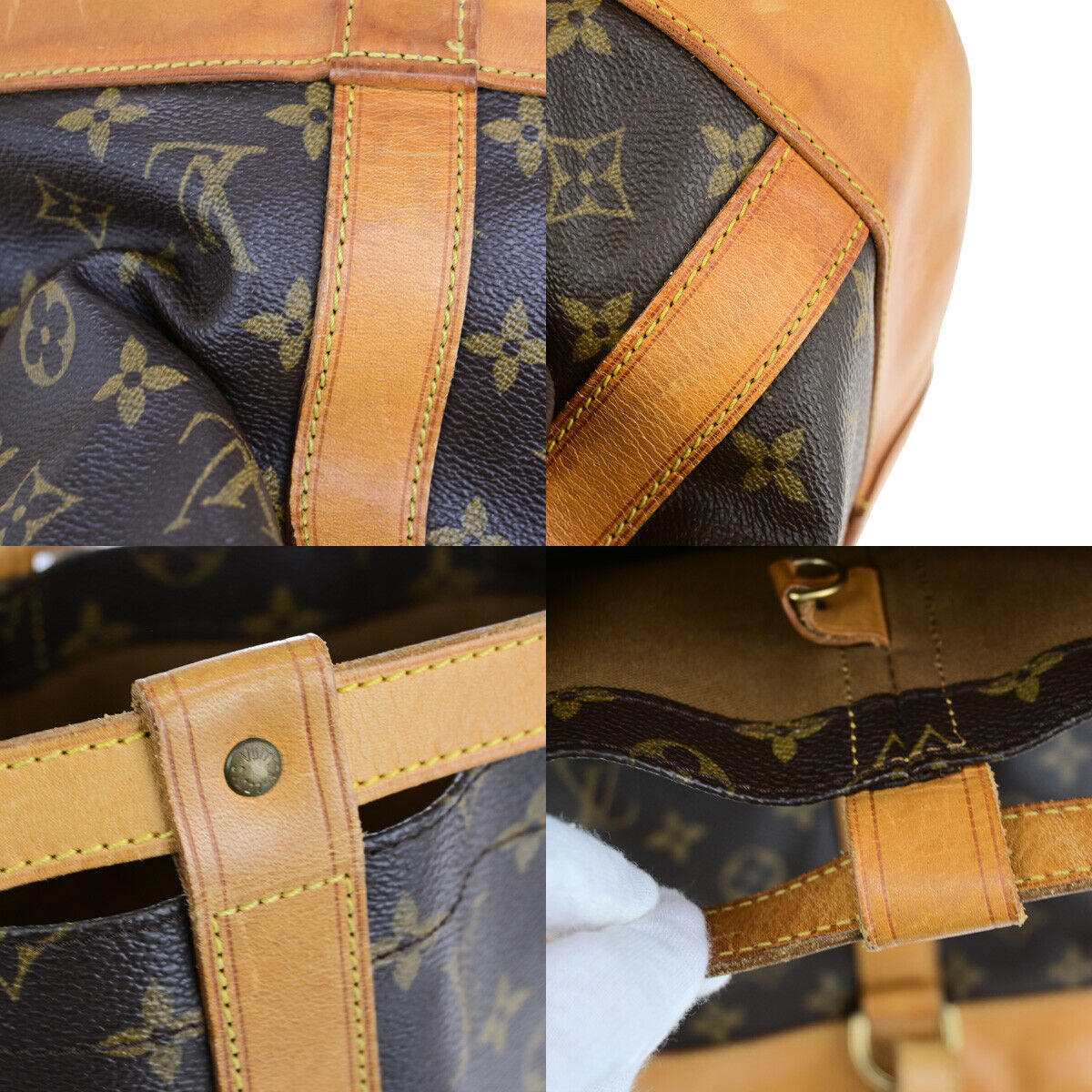 LOUIS VUITTON LV Randonnee PM Shoulder Bag Monogram Leather Brown M42243 86YG615