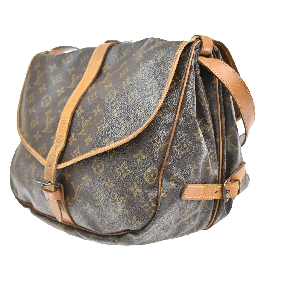 LOUIS VUITTON Saumur 35 Shoulder Bag Monogram Leather BN France M42254 84YJ110