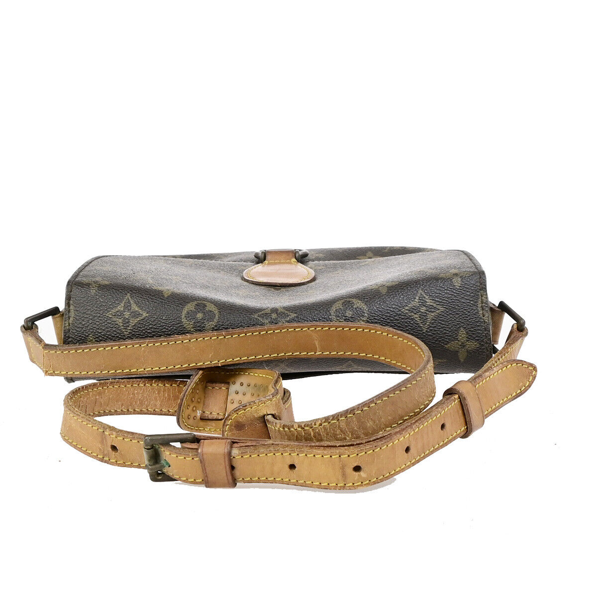 LOUIS VUITTON Saint Cloud GM Shoulder Bag Monogram Leather Brown M51242 64YG538