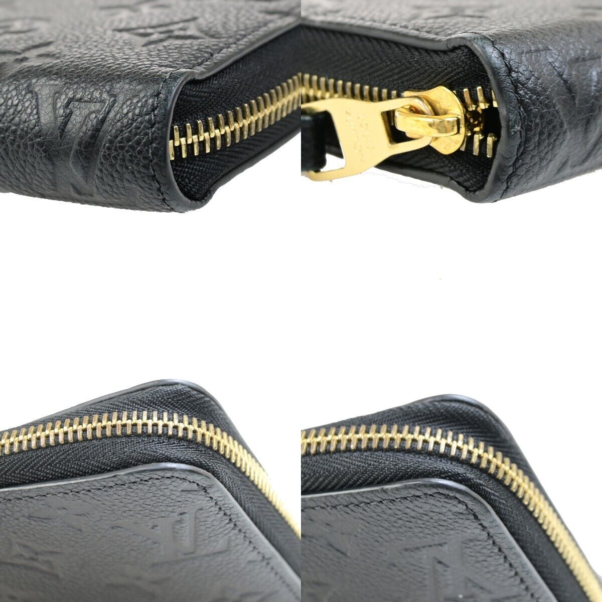 LOUIS VUITTON LV Zippy Long Wallet Monogram Empreinte Balck M93435 79FB264