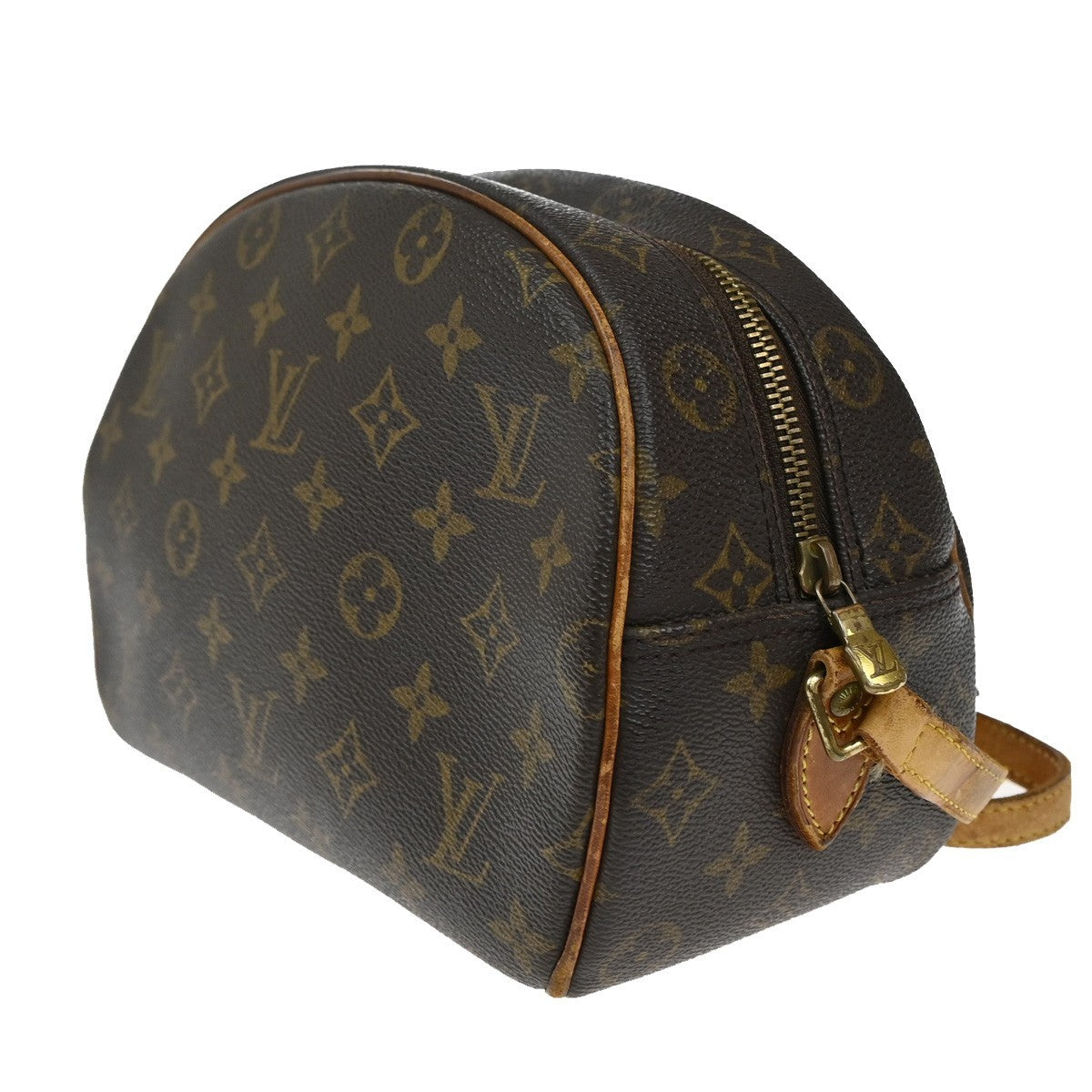 LOUIS VUITTON Blois Shoulder Bag Monogram Leather Brown France M51221 30CA203