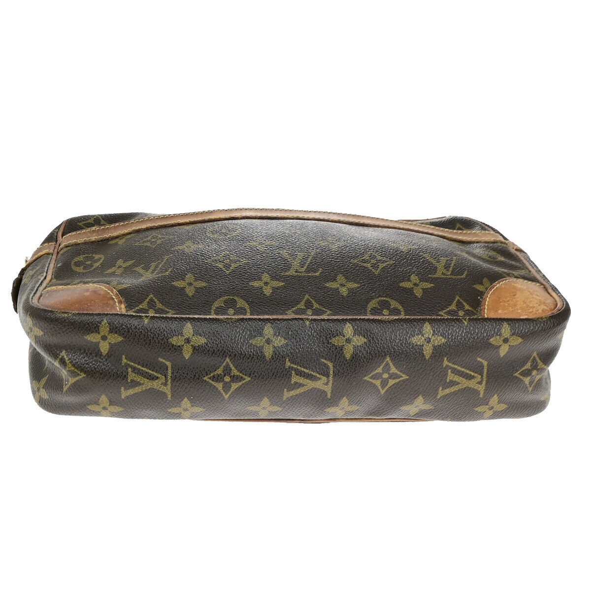 LOUIS VUITTON Compiegne 28 Clutch Hand Bag Monogram Leather Brown M51845 02YF152