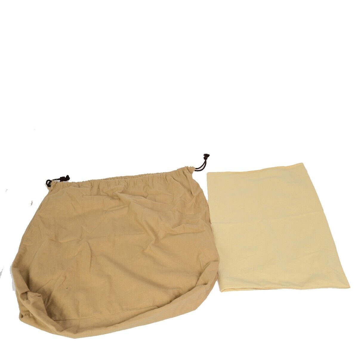 LOUIS VUITTON Logo 10 Set Dust Bag Drawstring Canvas Cotton Beige Brown 09FA766