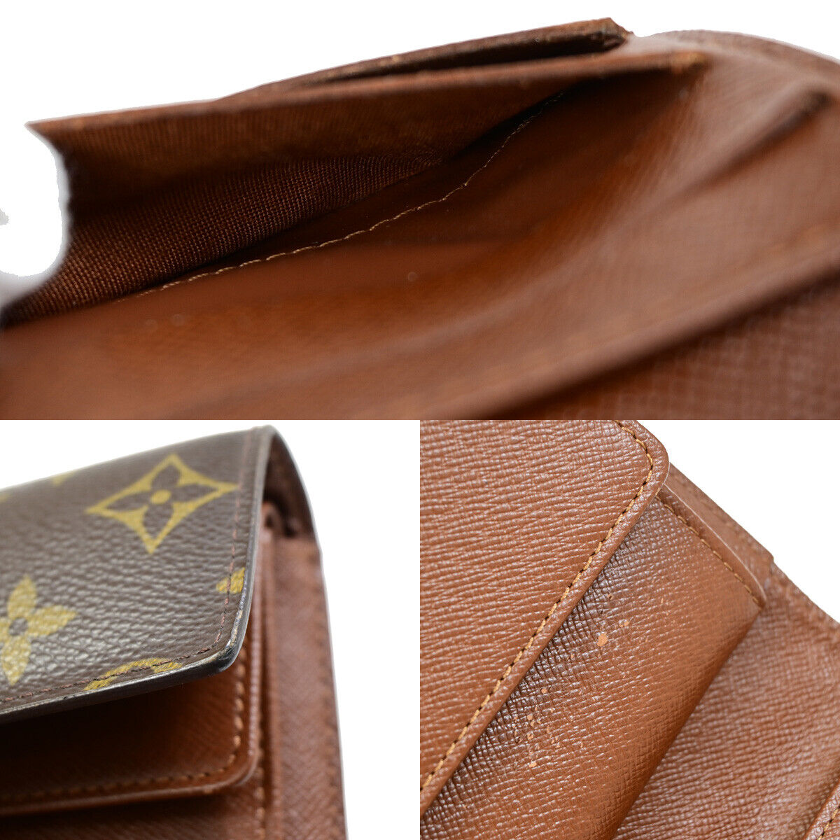 LOUIS VUITTON International Long Trifold Wallet Monogram Leather M61215 67YE596