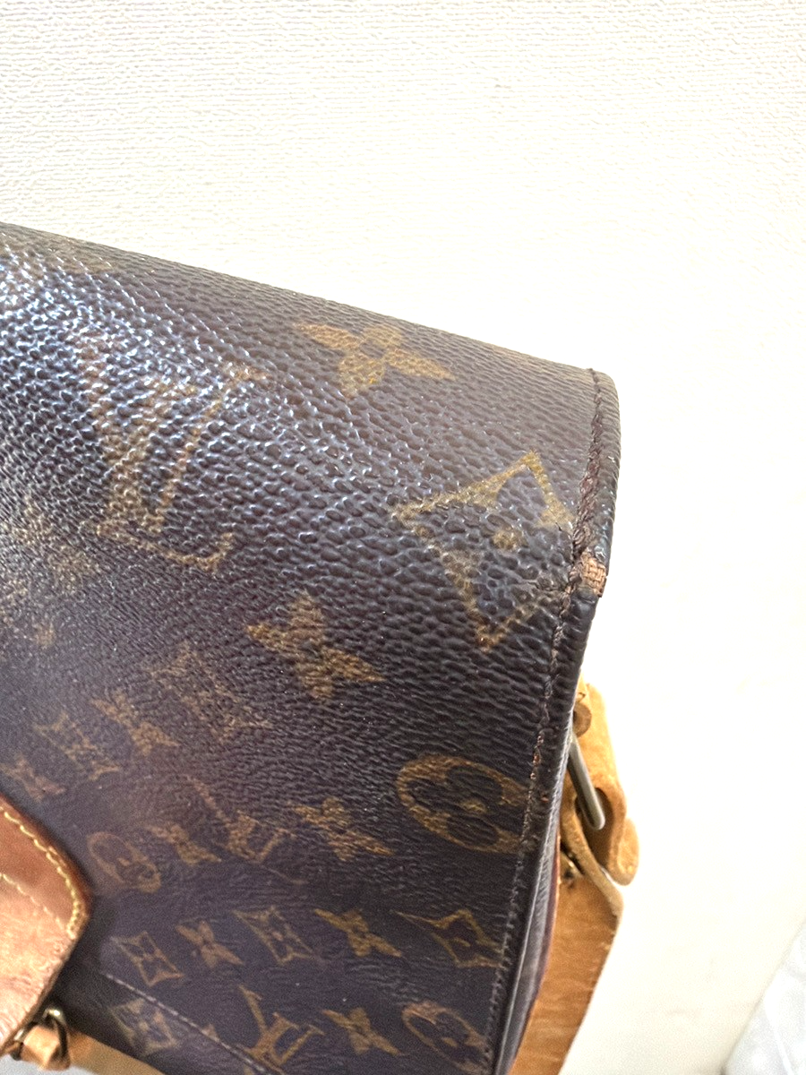 LOUIS VUITTON Cartouchiere GM Shoulder Bag Monogram Leather Brown M51252 34YH986