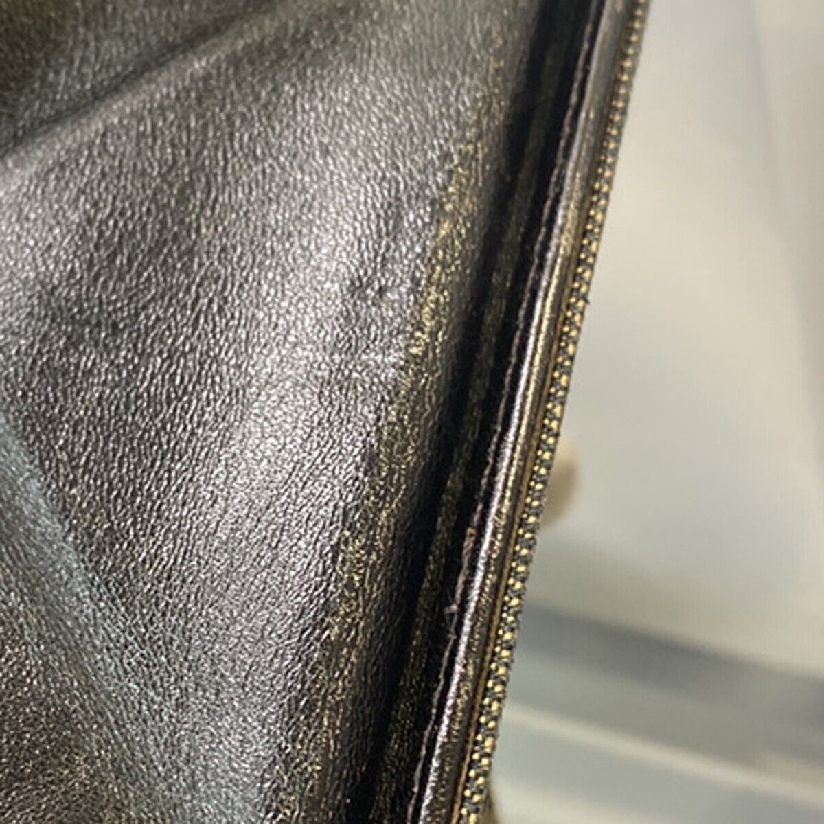 FENDI Logo Zucca Pattern Bifold Wallet Purse Canvas Leather Brown Italy 07KA395