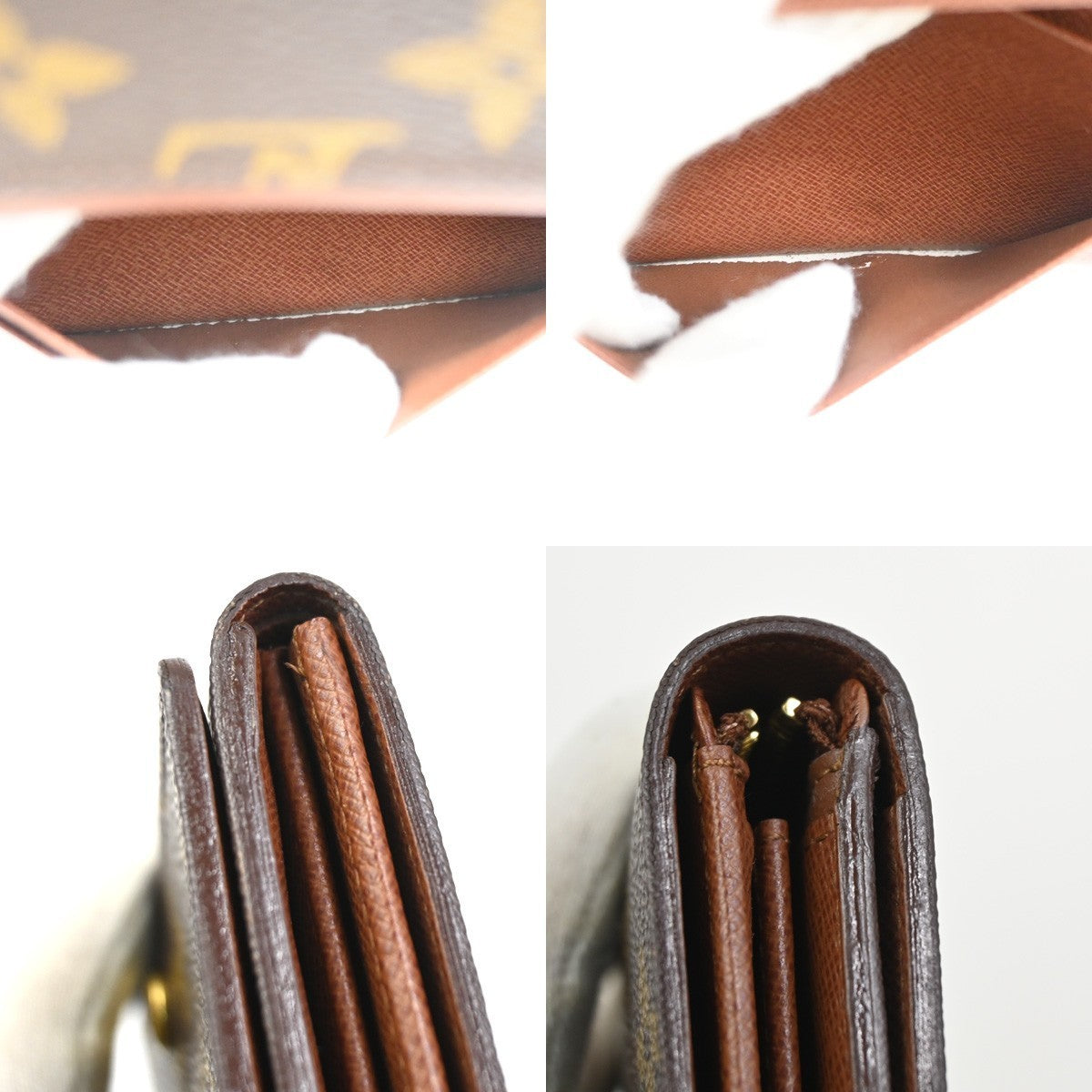 LOUIS VUITTON Porte Monnaie Billets Tresor Wallet Monogram Brown M61730 09KC301