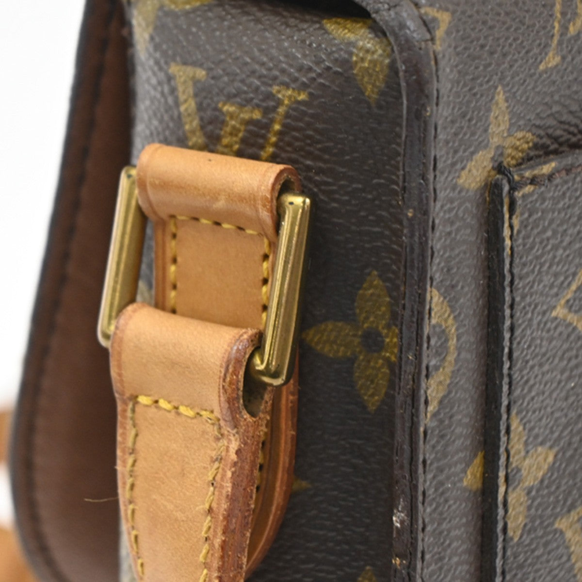 LOUIS VUITTON Saint Cloud GM Shoulder Bag Monogram Leather Brown M51242  39CA826