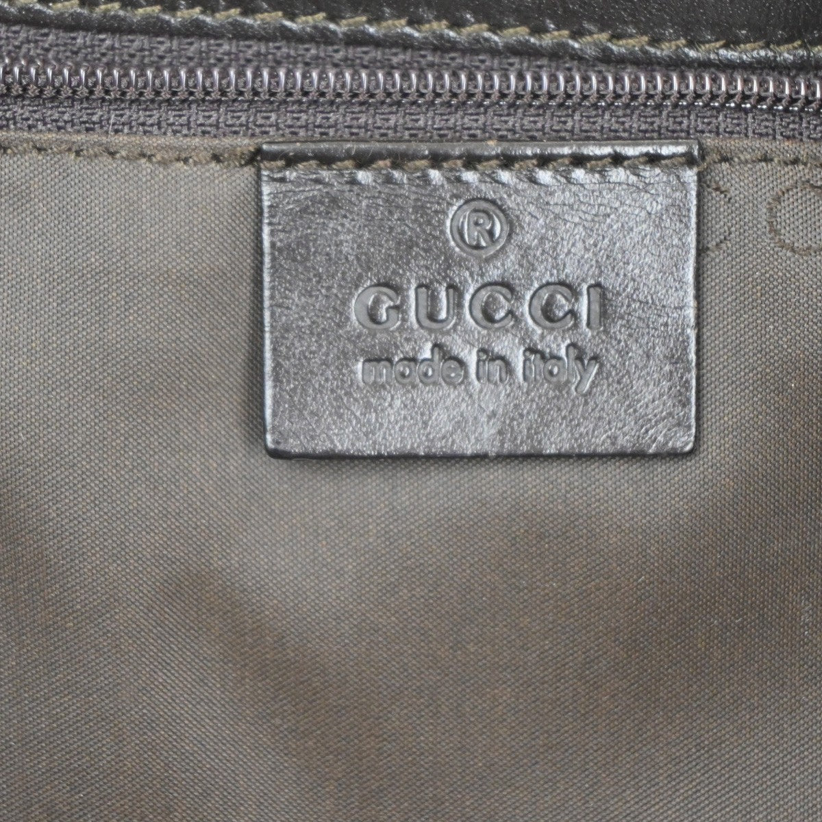 GUCCI GG Logo Backpack Canvas Leather  Brown Italy SHW 35KB706