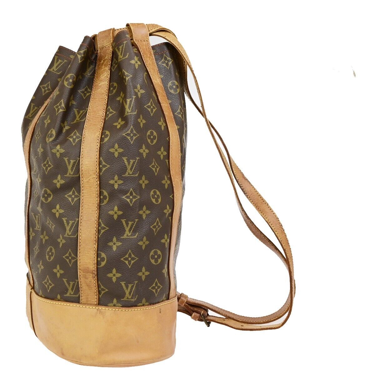 LOUIS VUITTON LV Randonnee GM Shoulder Bag Monogram Leather Brown M42244 37SJ509