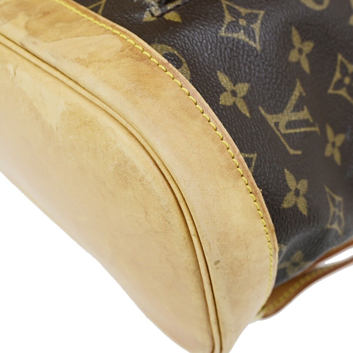 LOUIS VUITTON Montsouris GM Backpack Bag Monogram Leather Brown M51135 13EC875