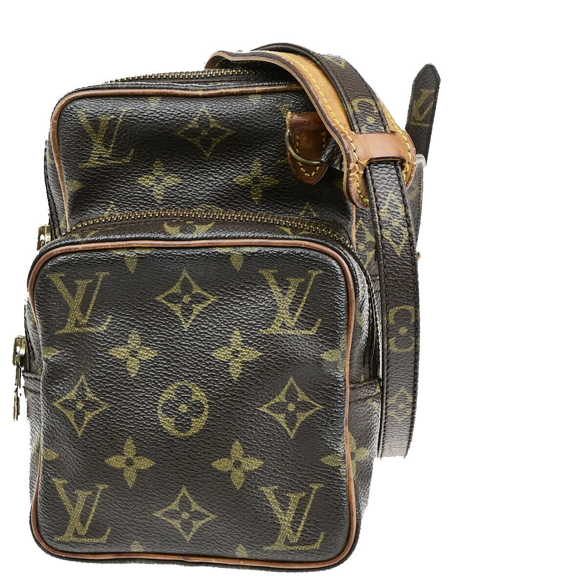 LOUIS VUITTON Mini Amazon Shoulder Bag Monogram Leather Brown M45238 39YF544
