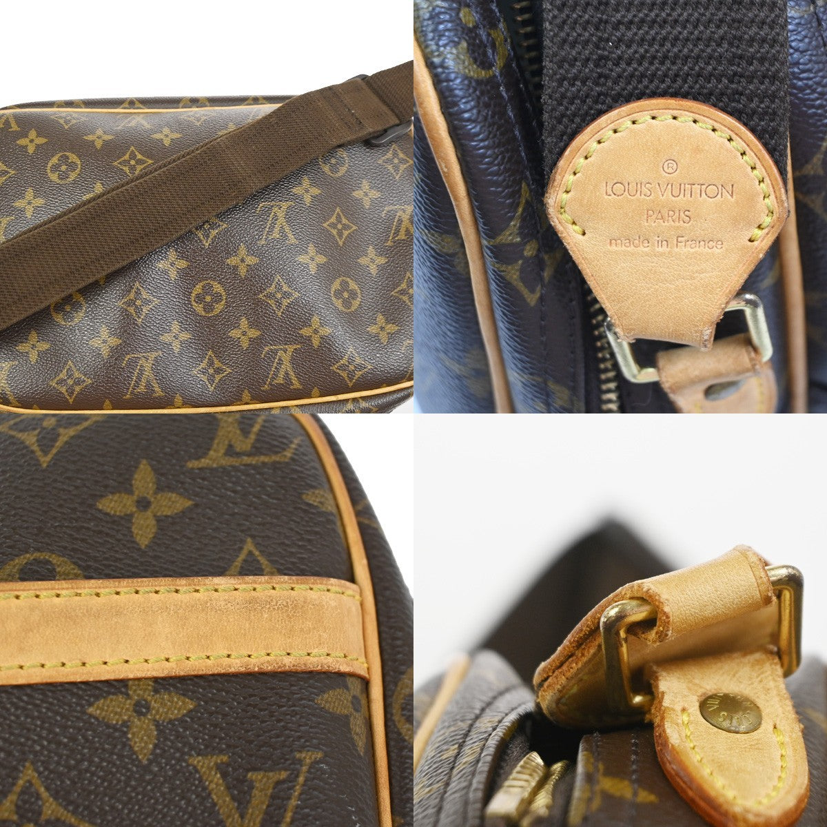 LOUIS VUITTON Reporter Crossbody Shoulder Bag Monogram Leather BN M45254 76KD020
