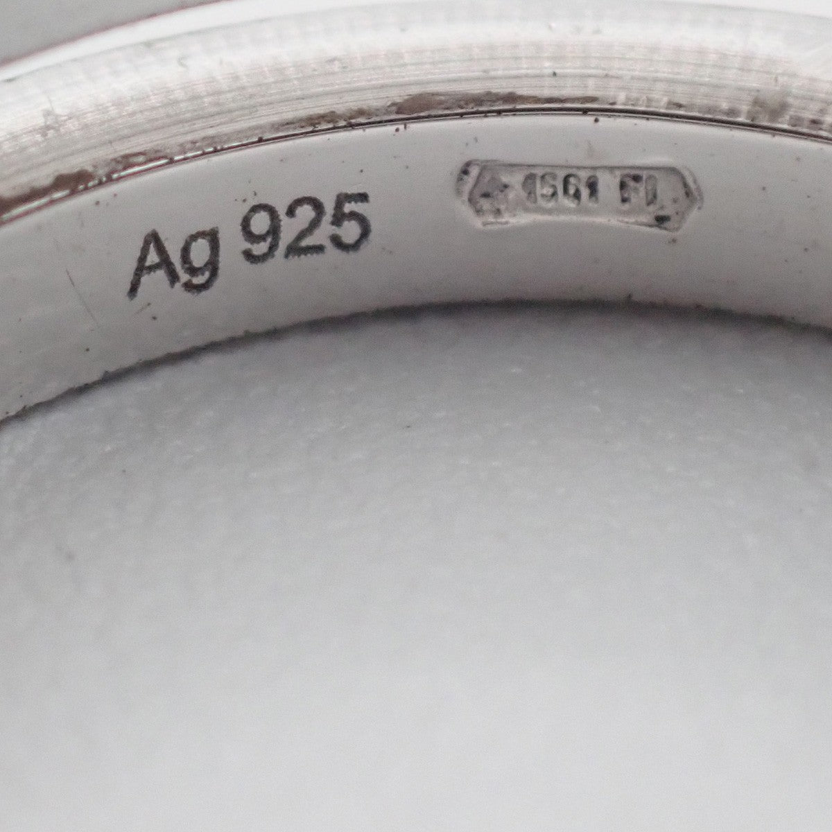 GUCCI G Logo Ring Silver 925 Size JP8 US4.5 Italy Accessory 01KC873