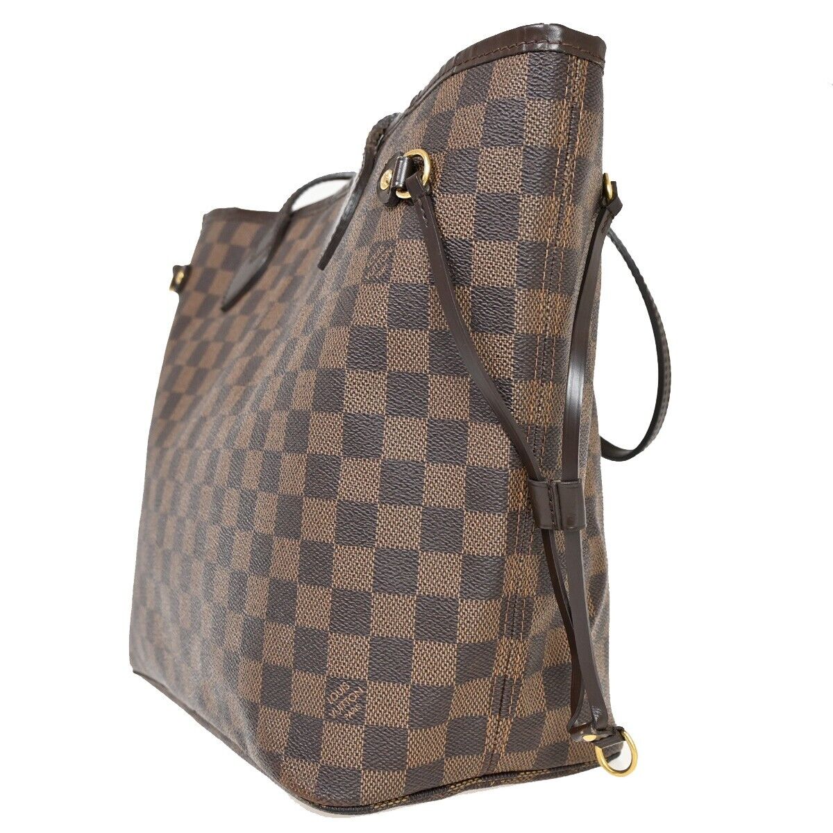 LOUIS VUITTON Neverfull MM Shoulder Bag Damier Ebene Leather BN N51105 23FA323