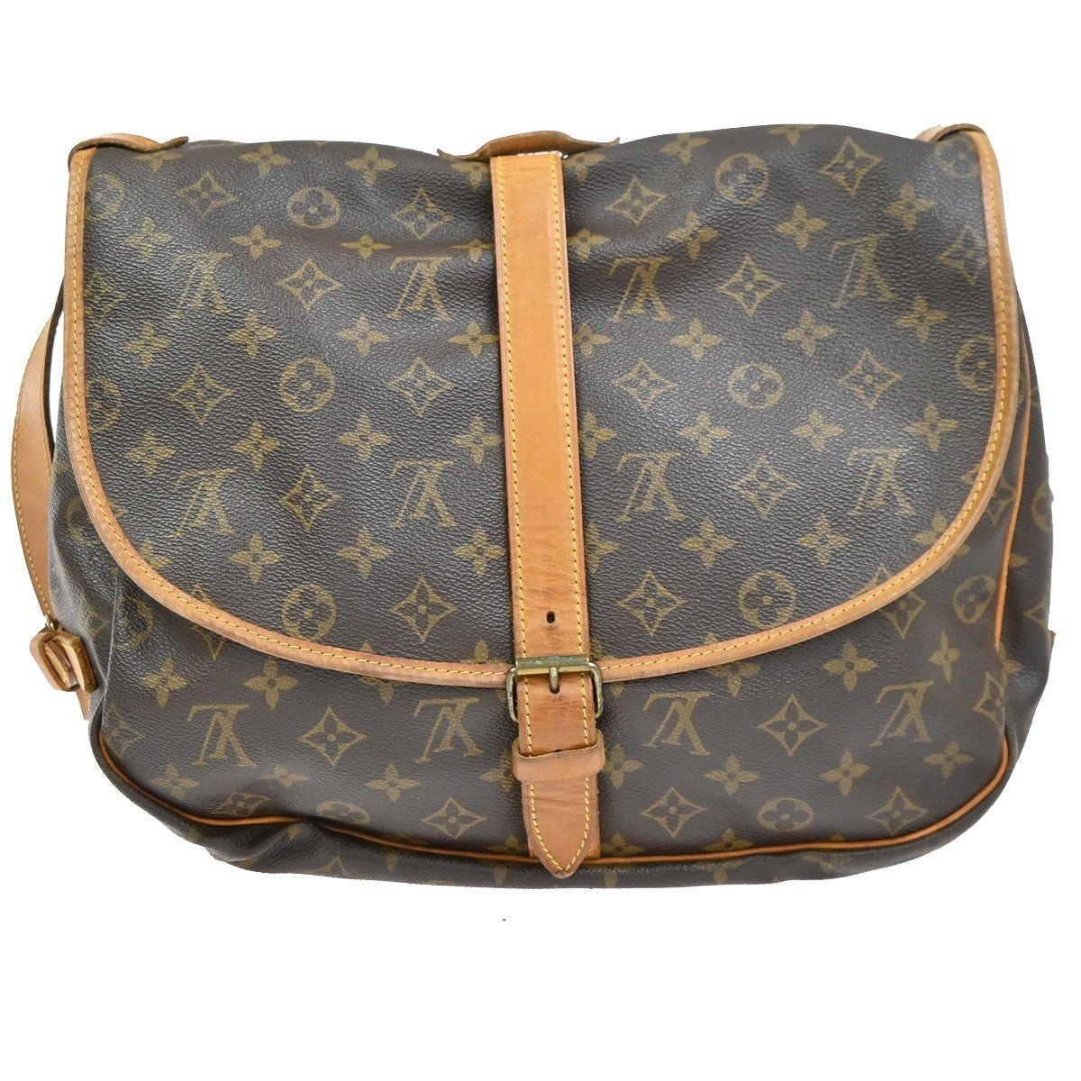 LOUIS VUITTON Saumur 35 Shoulder Bag Monogram Leather BN France M42254 73CA945