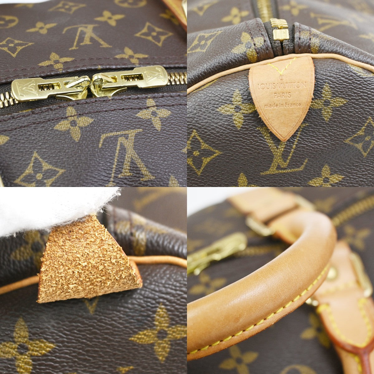 LOUIS VUITTON Keepall 60 Travel Hand Bag Monogram Leather Brown M41422 96YH892