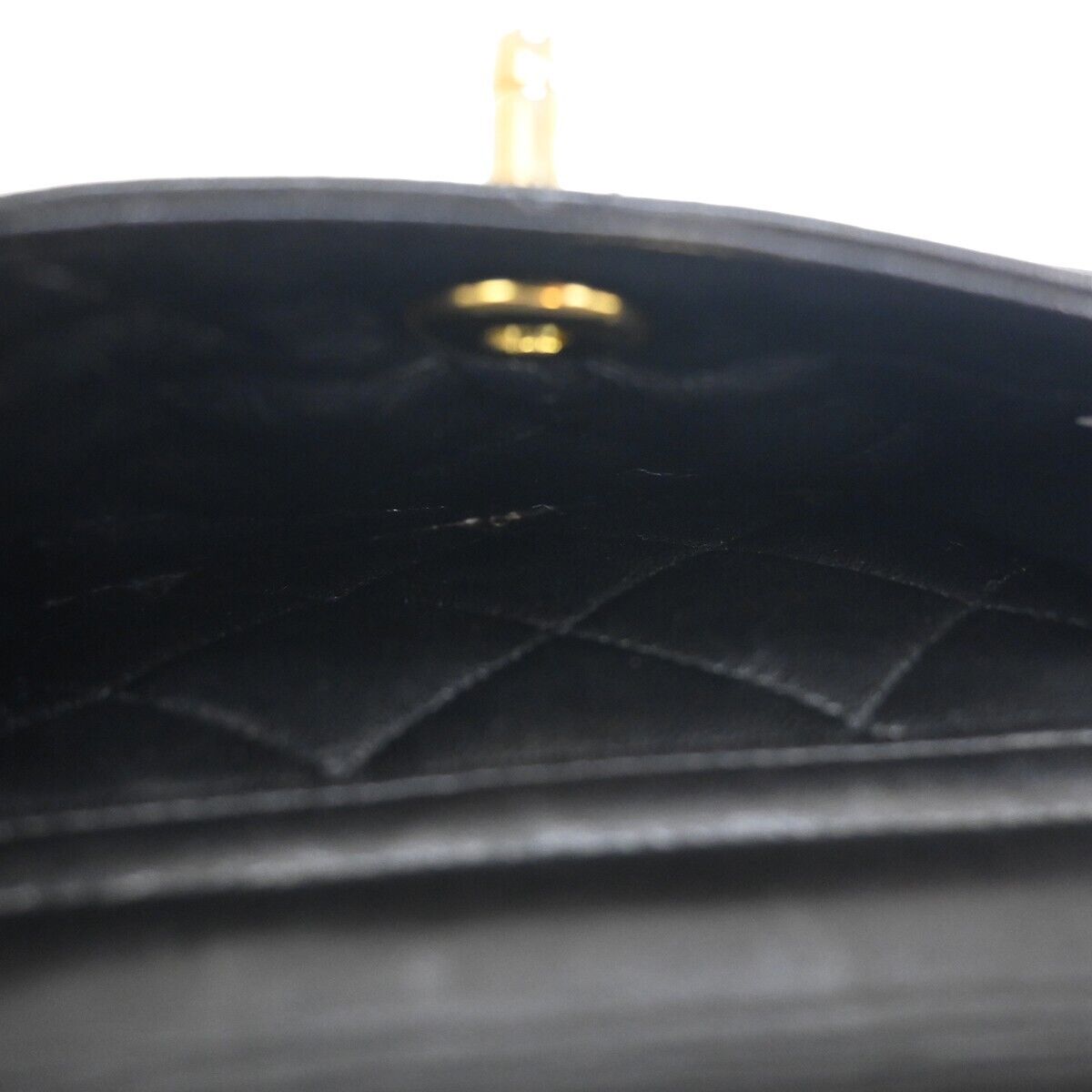 CHANEL CC Logo Matelasse Chain Backpack Bag Leather Black GHW France 708RJ137