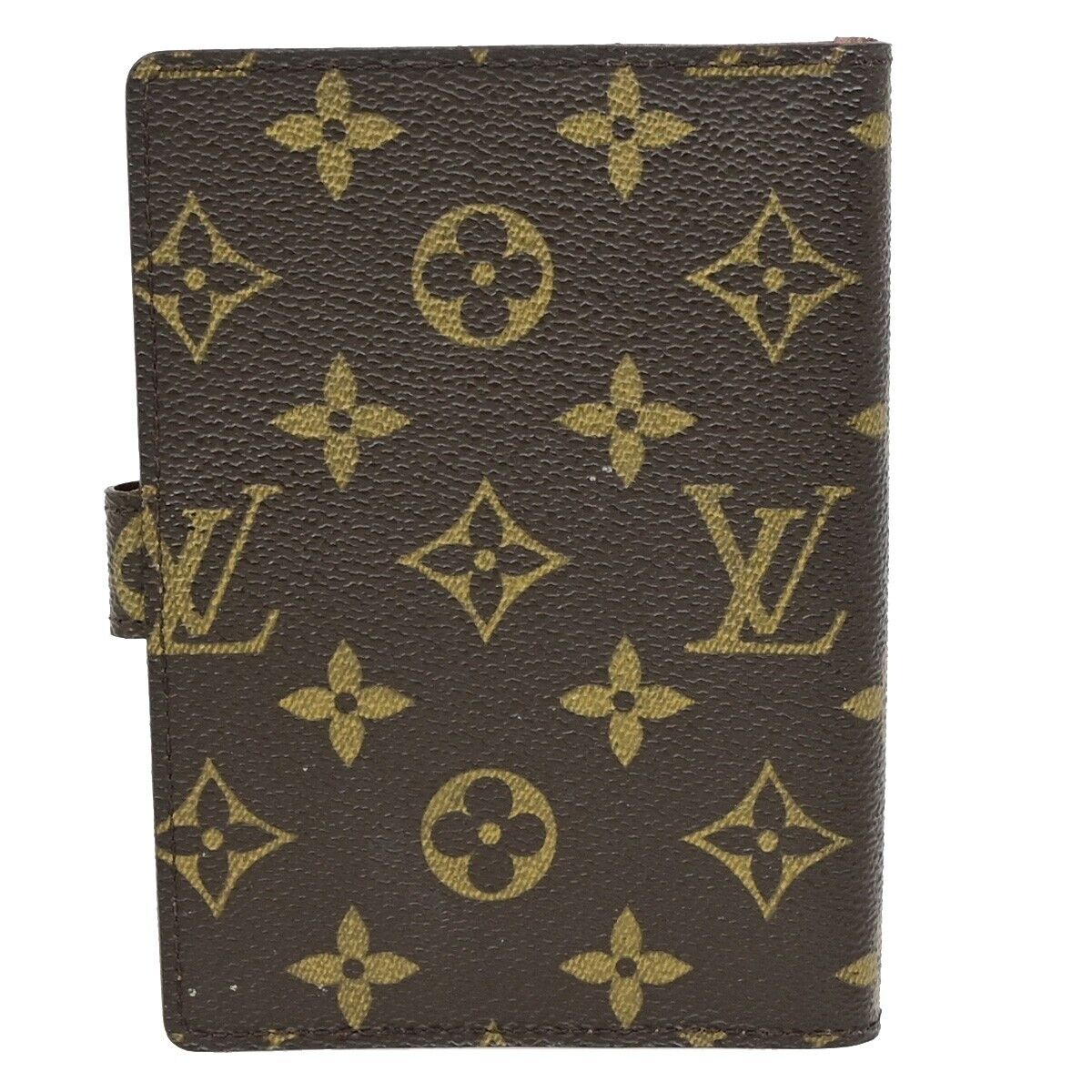LOUIS VUITTON Agenda PM Day Planner Cover Monogram Leather Brown R20005 02EB351
