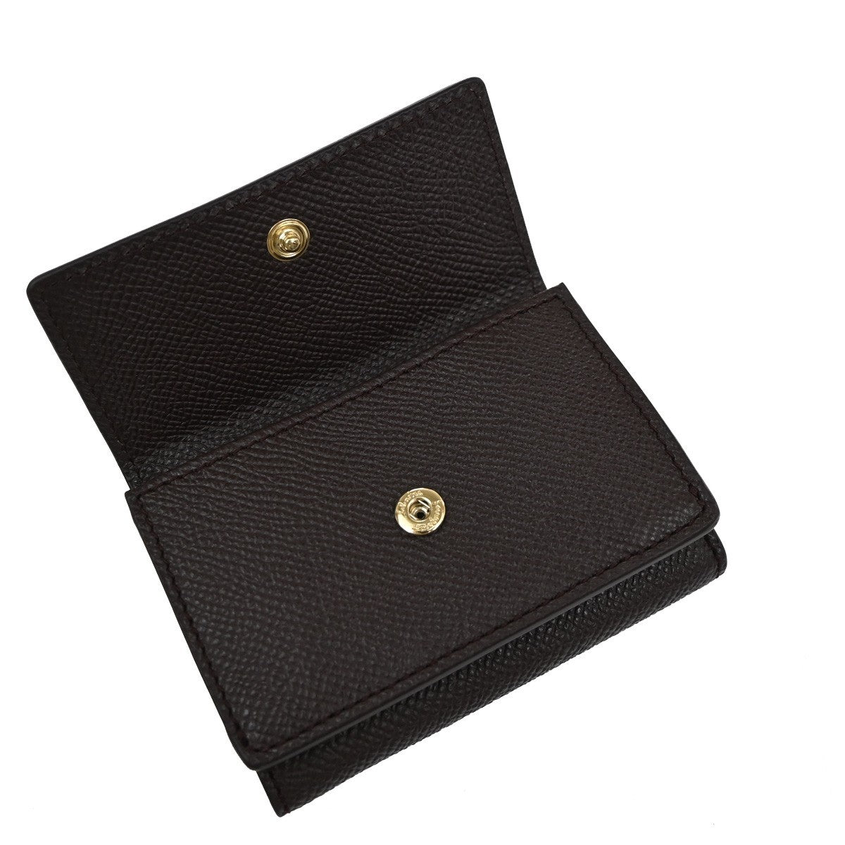 SALVATORE FERRAGAMO Logo Vara Gancini Trifold Wallet Leather Brown Italy 64RL967