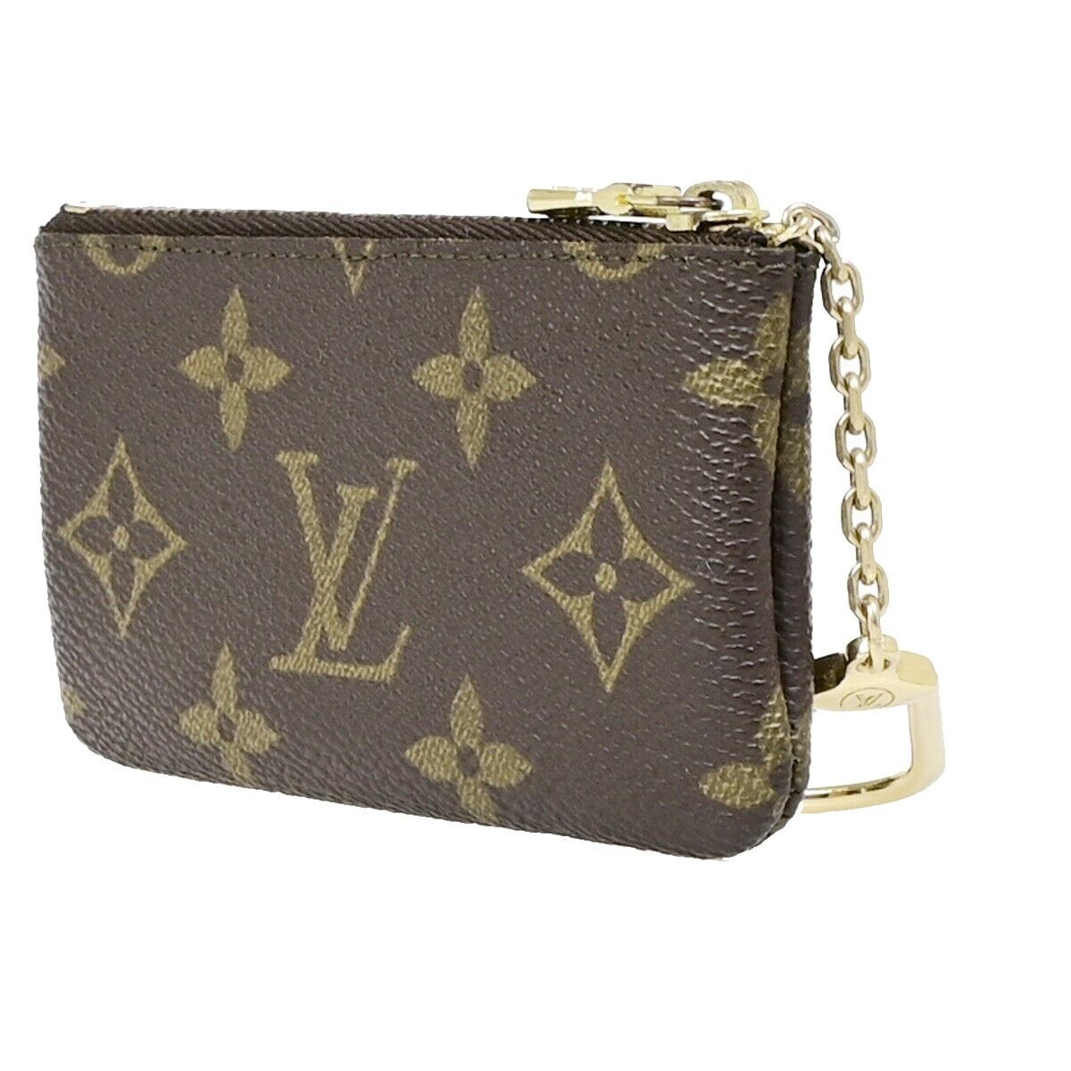 LOUIS VUITTON Pochette Cles Coin Wallet Monogram Leather Brown M62650 65EB803