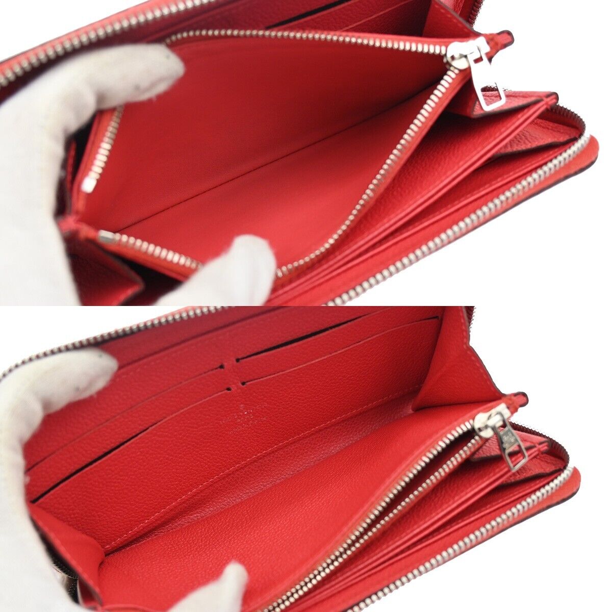 LOUIS VUITTON Long Zippy Wallet Monogram Empreinte Leather Cherry 34RH618