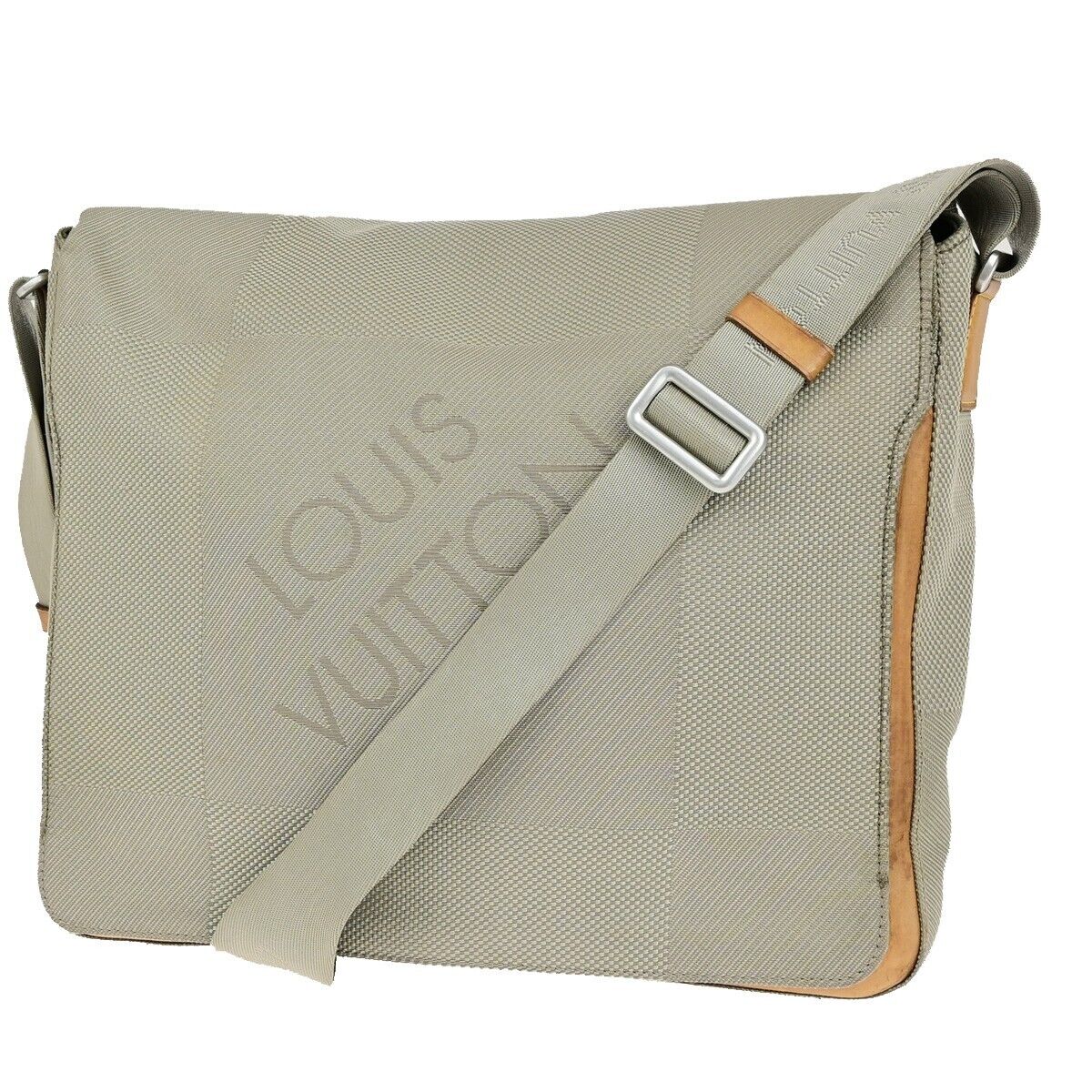 LOUIS VUITTON Damier Jean Messager Leather Shoulder Bag Canvas M93030 69ED325
