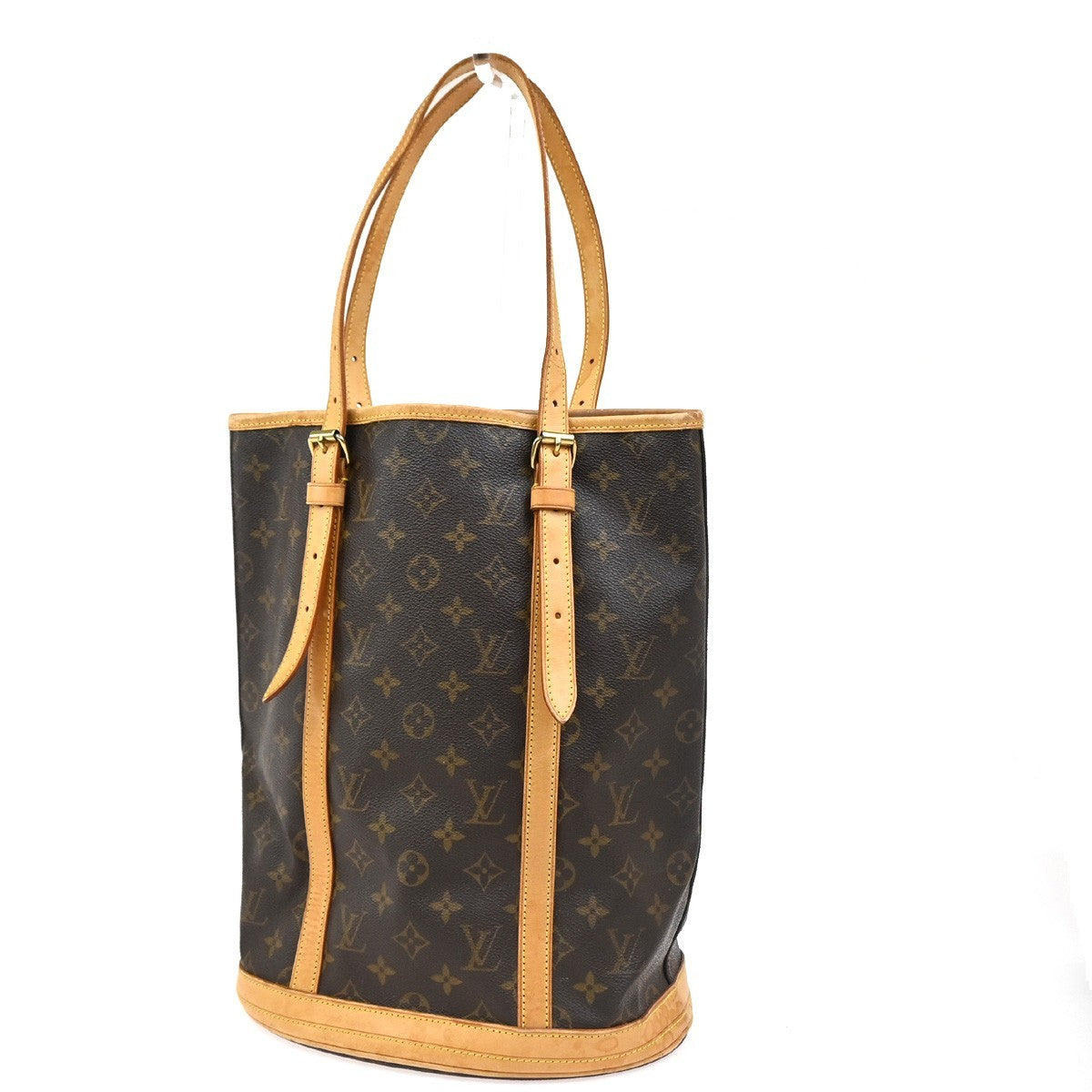 LOUIS VUITTON BUCKET GM Shoulder Tote Bag Monogram Leather Brown M42236 30CA848