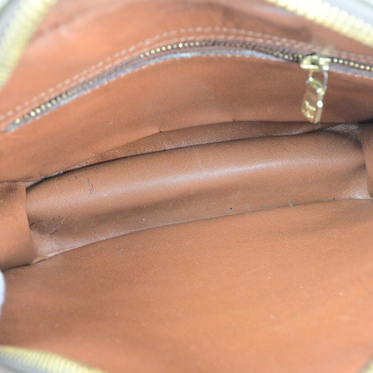 LOUIS VUITTON Senlis Shoulder Bag Monogram Leather Brown France M51222 31ED197