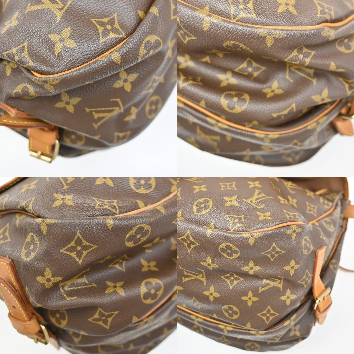 LOUIS VUITTON Saumur 35 Shoulder Bag Monogram Leather BN France M42254 78ZA081