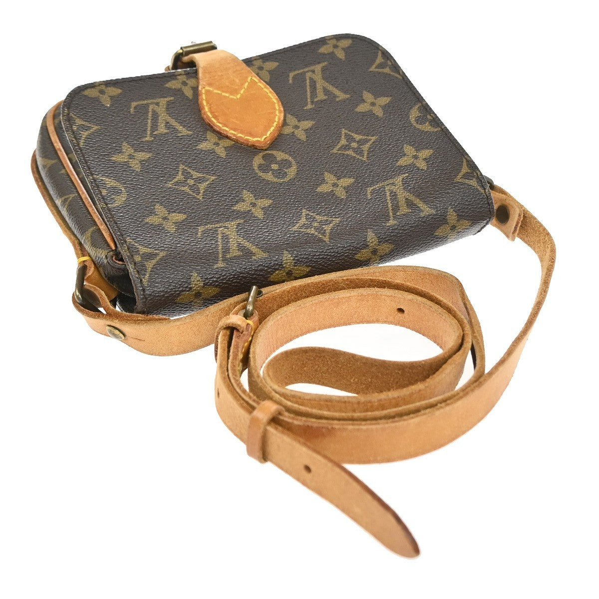 LOUIS VUITTON Mini Cartouchiere Shoulder Bag Monogram Leather BN M51254 70YJ228