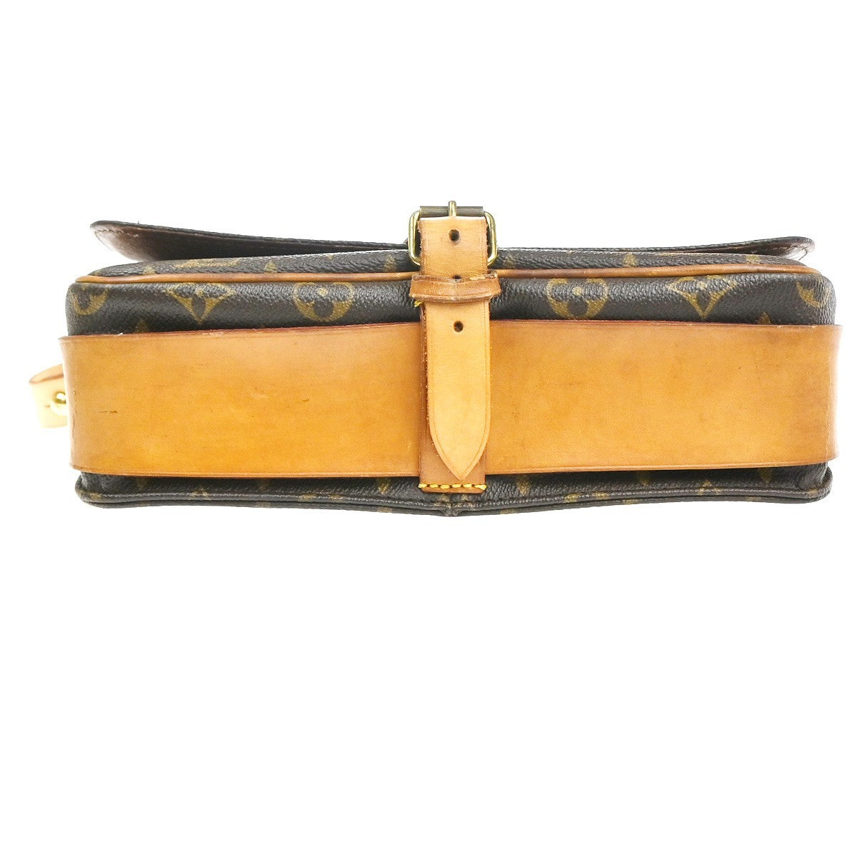 LOUIS VUITTON Cartouchiere GM Shoulder Bag Monogram Leather Brown M51252 77KC740