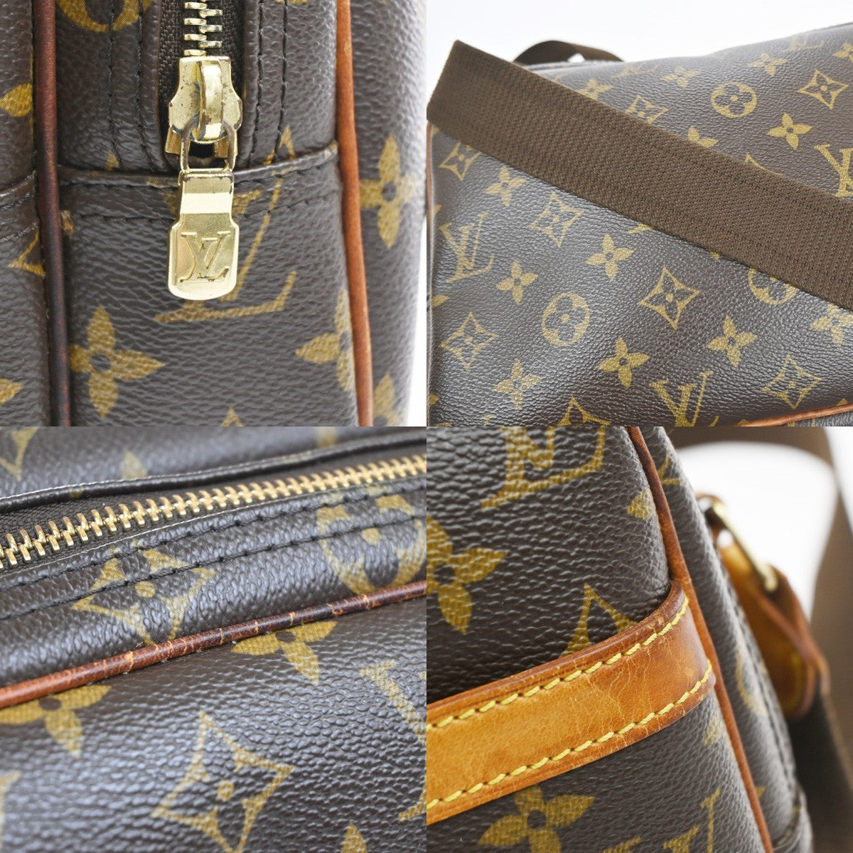 LOUIS VUITTON Reporter Crossbody Shoulder Bag Monogram Leather BN M45254 70MA521