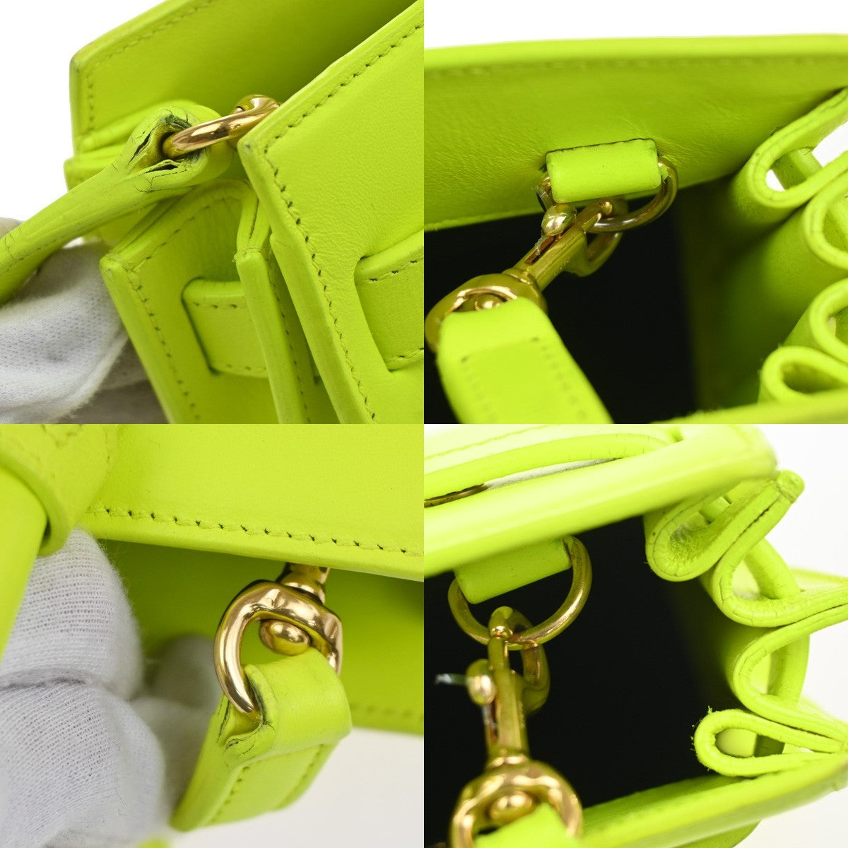 SAINT LAURENT Classic Nano Sac de Jour 2way Shoulder Hand Bag Leather YW 19MA481