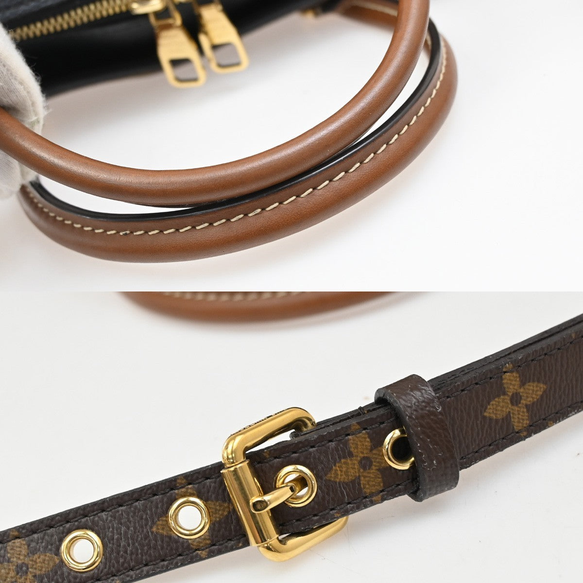 LOUIS VUITTON Pallas 2Way Shoulder Hand Bag Monogram Leather BK M41064 50FC160