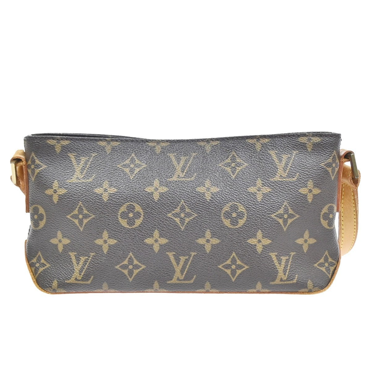 LOUIS VUITTON Logo Trotteur Shoulder Bag Monogram Leather Brown M51240 79YJ146