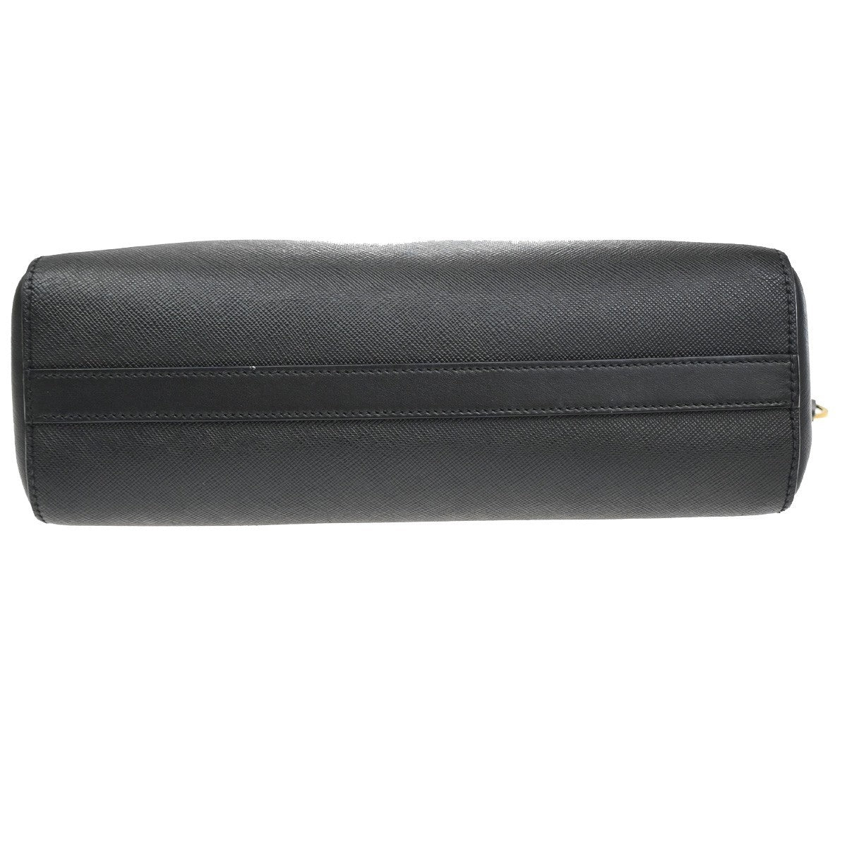 PRADA Logo Galleria Tote Hand Bag Saffiano Leather Black GHW 73PA039